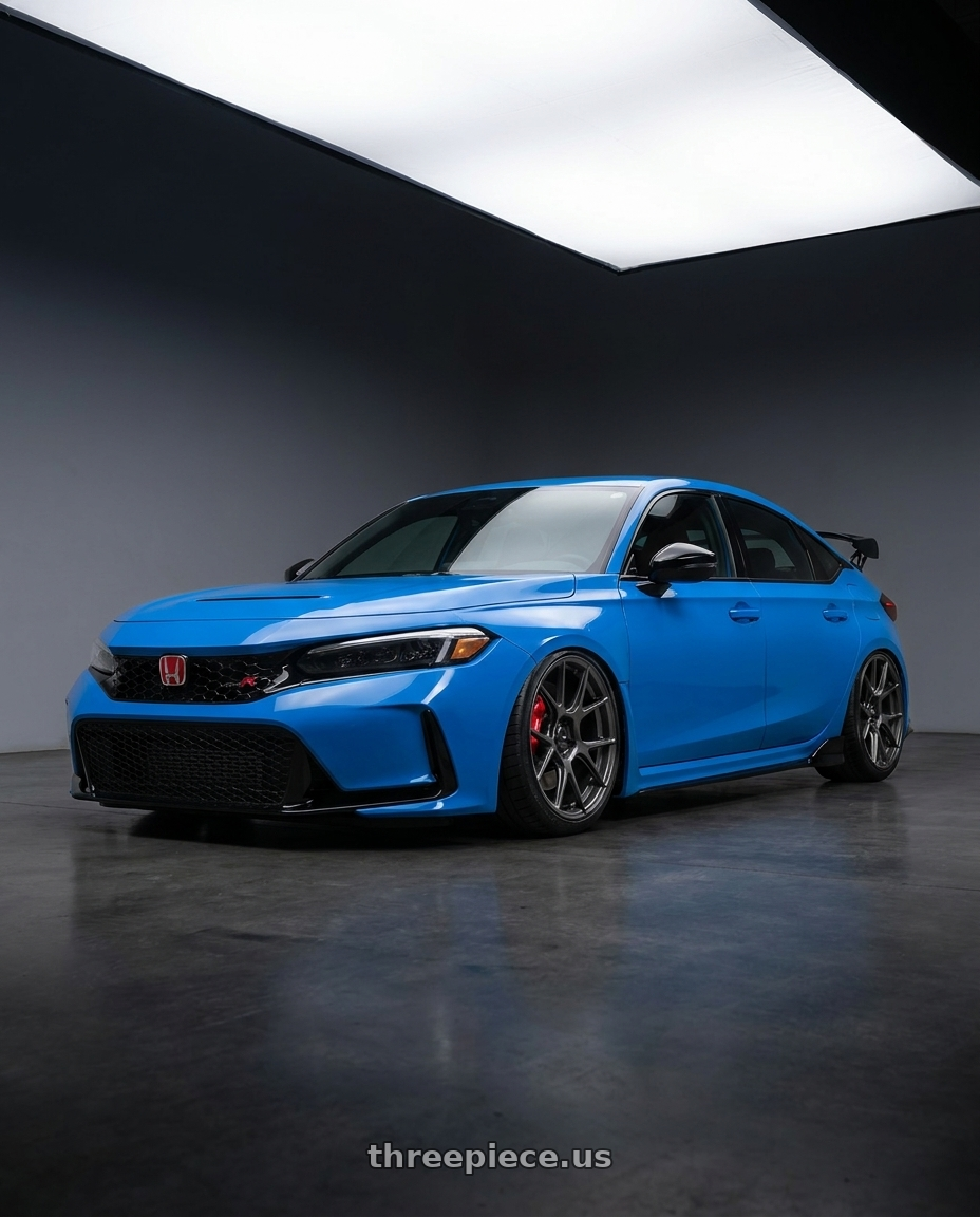 2020 Honda Civic Type R with Konig Ampliform 5x120 19x8.5+32 Dark Metallic Graphite wheels