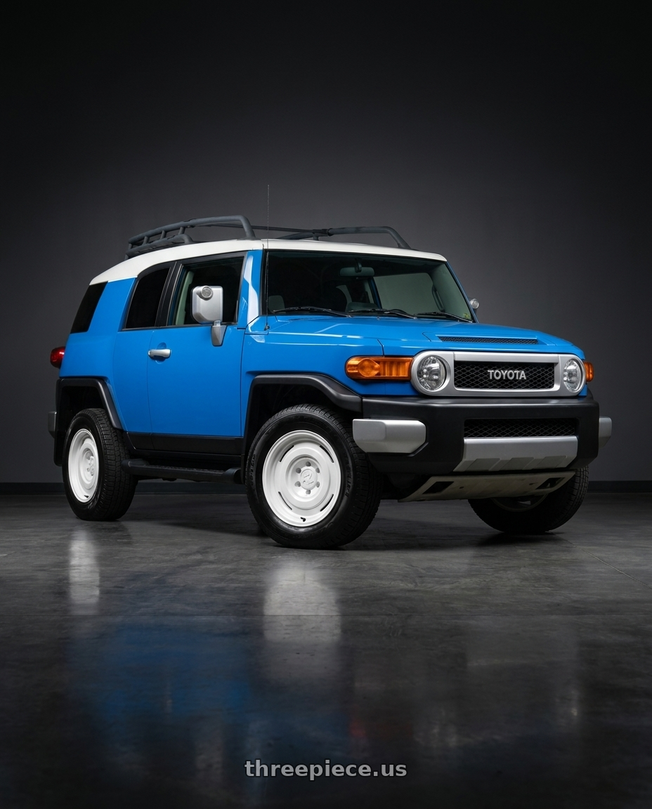 2007 Toyota FJ Cruiser with fifteen52 ANALOG HD 5x120 17x8.0 +25 CLASSIC WHITE (GLOSS WHITE) wheels