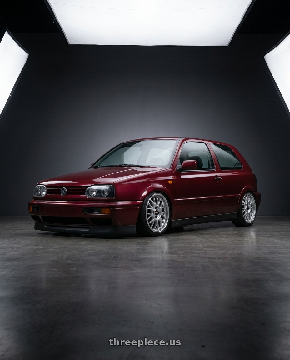 1996 VW golf mk3 2 with BBS RG-F 4x100 16x7.0+35 Brilliant Silver wheels