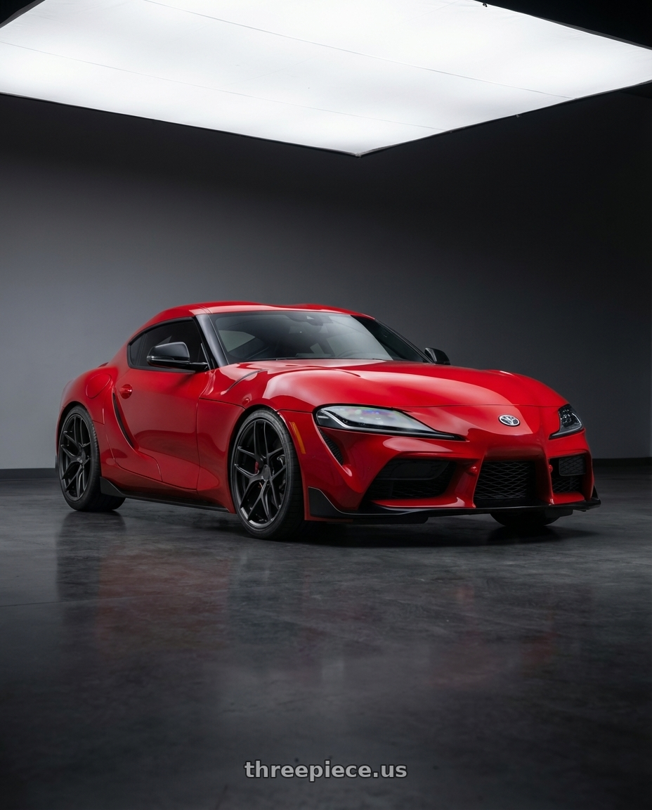 2023 Toyota GR Supra with Aodhan AFF2 5x112 19x8.5+35 Matte Black wheels