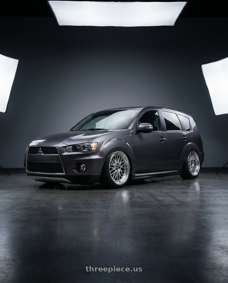 2011 Mitsubishi outlander with BBS LM 5x114.3 19x9.0+38 Diamond Silver wheels