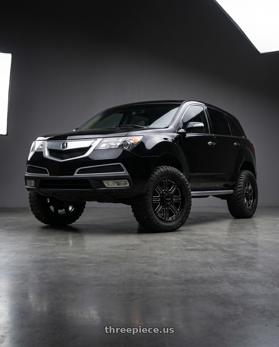 2012 acura mdx with WELD Off-Road Chasm 5x114.3 18x9 0 Gloss Black/Milled Windows wheels