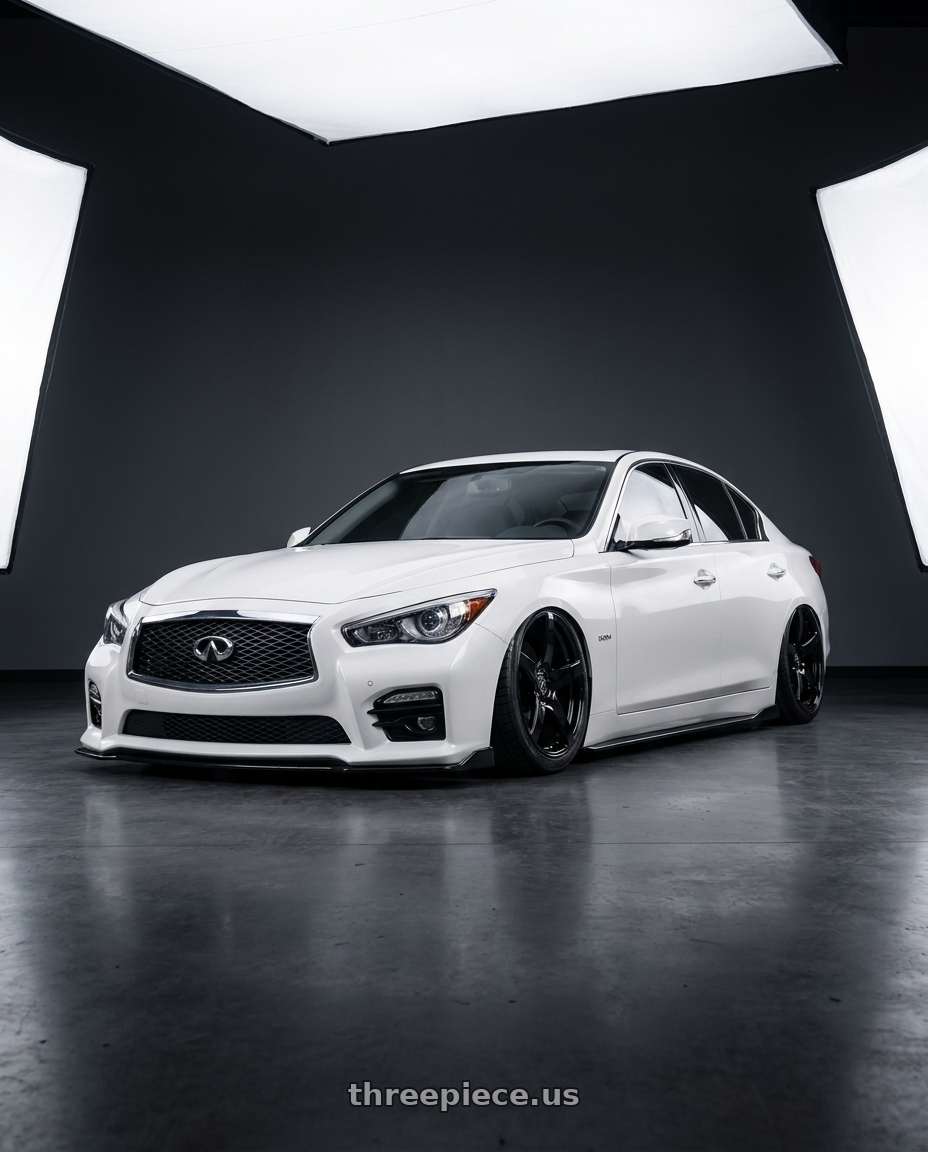 2020 Infiniti Q50 with Forgestar CF5 5x114.3 20x9.5 +29 Gloss Black wheels