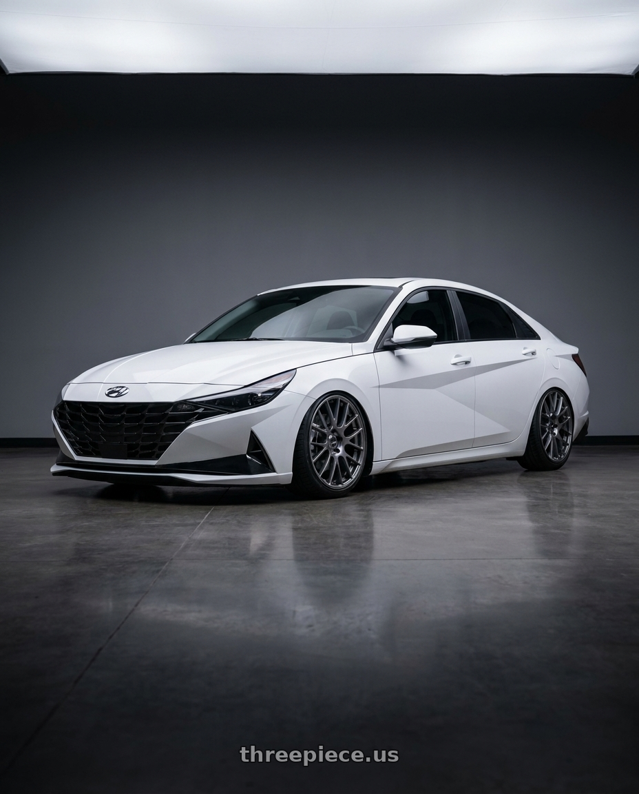 2024 Hyundai Elantra N with Ssr Gtv04 5x114.3 19×8.5x8.5+38  METALLIC GRAY wheels