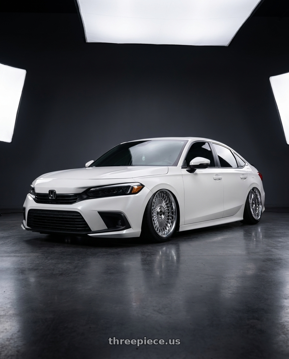 2024 Honda civic touring with Work Emitz Chrome 5x114.3 19x8.0 +45 wheels