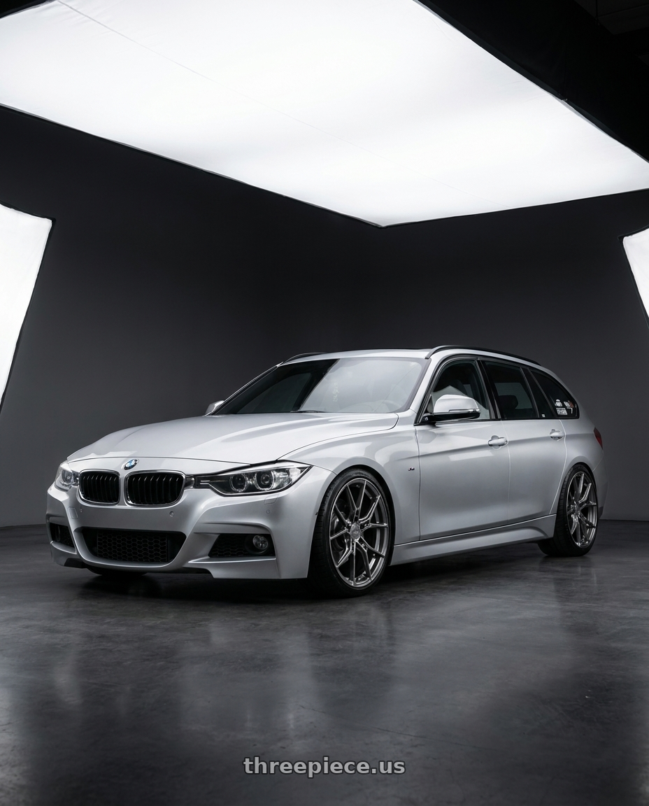 2015 BMW F31 320i touring 銀色 with E5 Wheels Daytona 5x120 19x9+35 TIU wheels