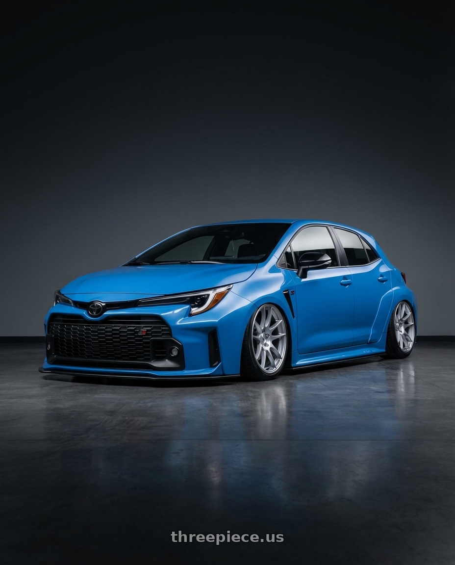 2024 Toyota GR Corolla with Ssr Gtv01 5x114.3 18x9+35  GLARE SILVER wheels