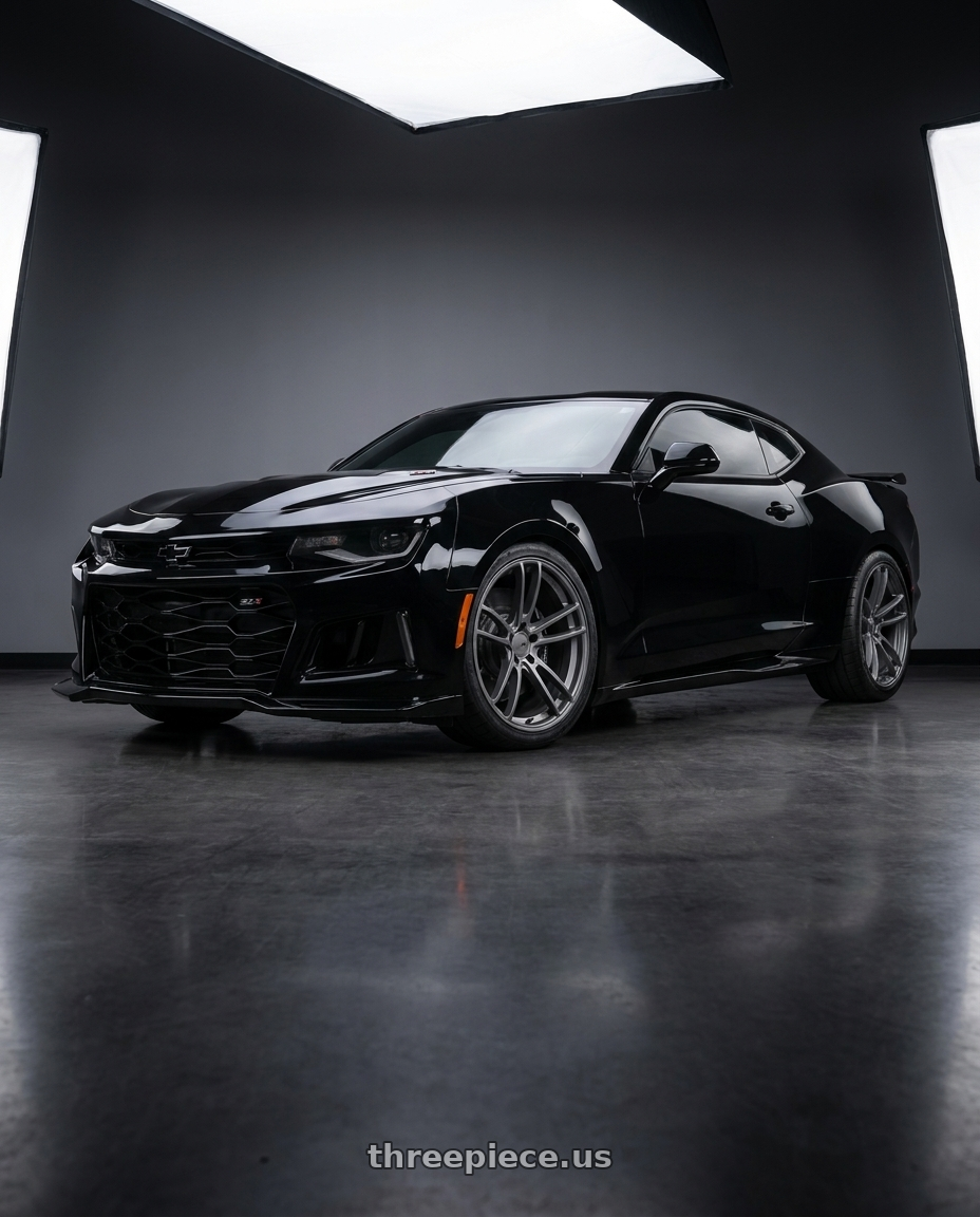 2021 Chevrolet Camaro SS with American Racing AR941 MACH FIVE 5X120 20X10 +22 GRAPHITE wheels