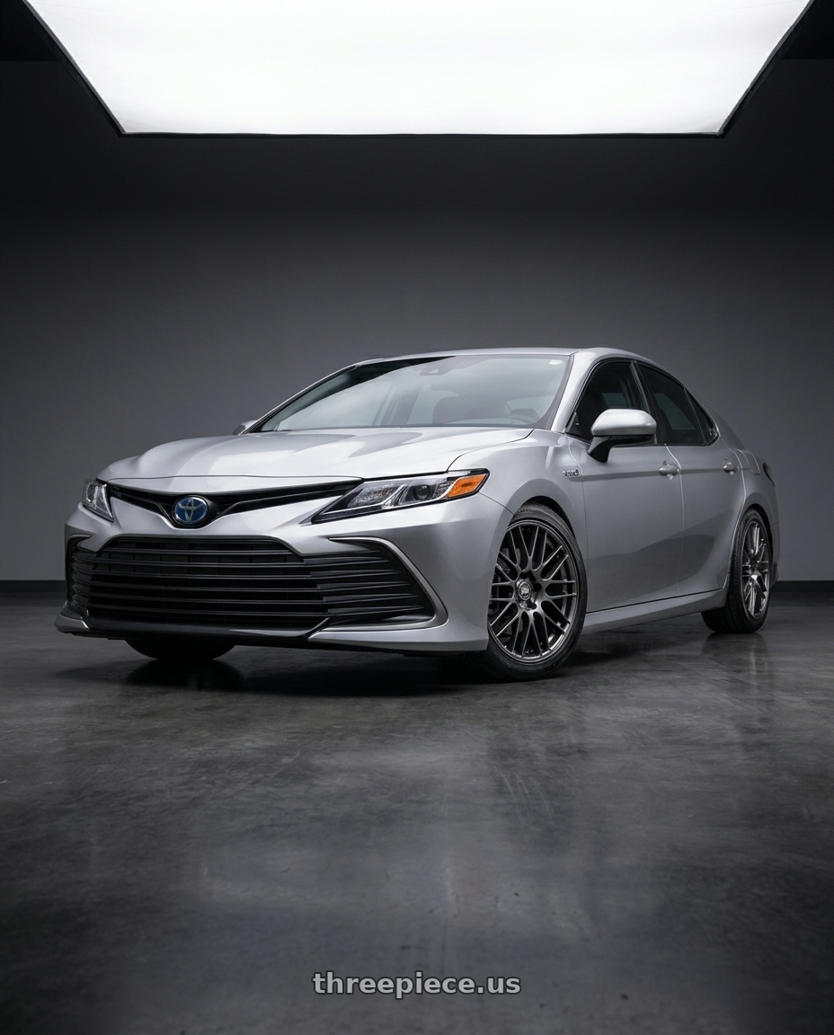 2021 Toyota Camry Hybrid LE with Enkei EKM3 5x114.3 18x8+40 Gunmetal wheels