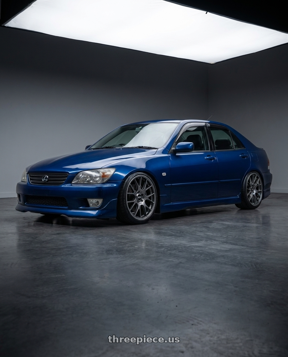 2004 Lexus IS300 with BBS CH-R 5x114.3 20x8.5 +38 Satin Titanium Polished Rim Protector wheels