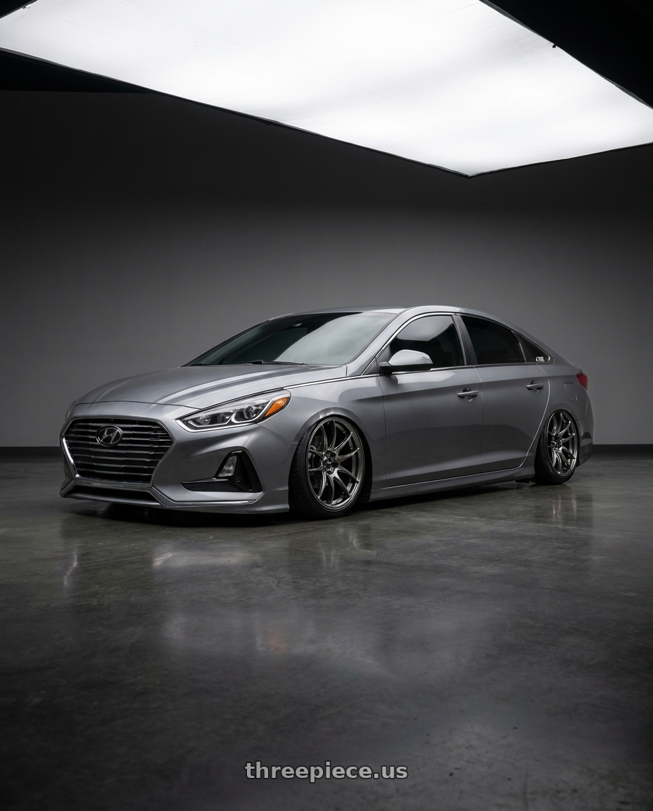 2019 Hyundai Sonata SE with Vors TR4 5x114.3 18x9.5  +35 Hyper Black wheels