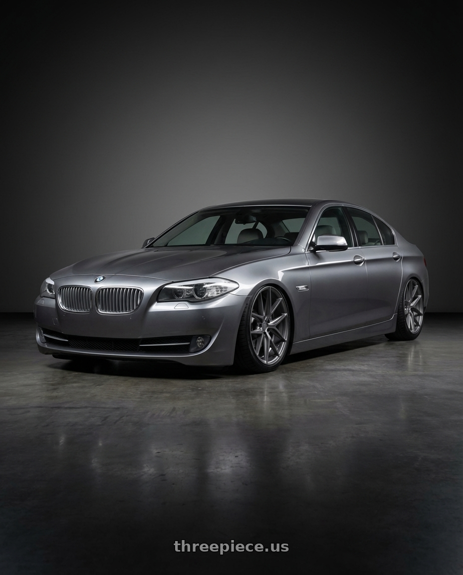 2016 BMW 5 Series F10 with Niche 1PC M116 MISANO 5X120 20X10.5 +35 MATTE GUN METAL wheels