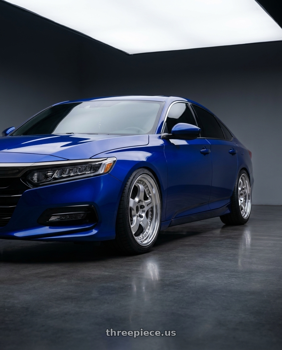 2020 Honda accord with Work Meister S1 3P 5x114.3 17x7.5+42 W Disk Bright Buff Finish wheels