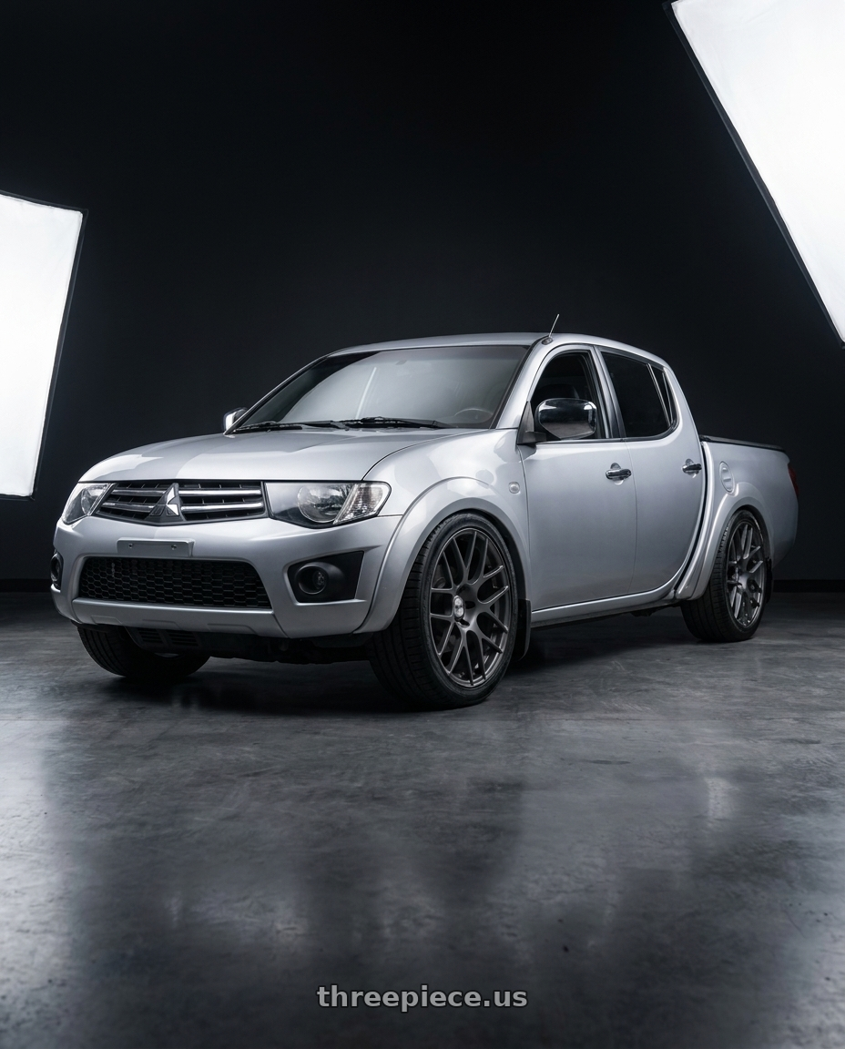 2014 Mitsubishi L200 Triton HPE with TSW NURBURGRING 5X114.3 17X7.5 +45 MATTE GUNMETAL wheels