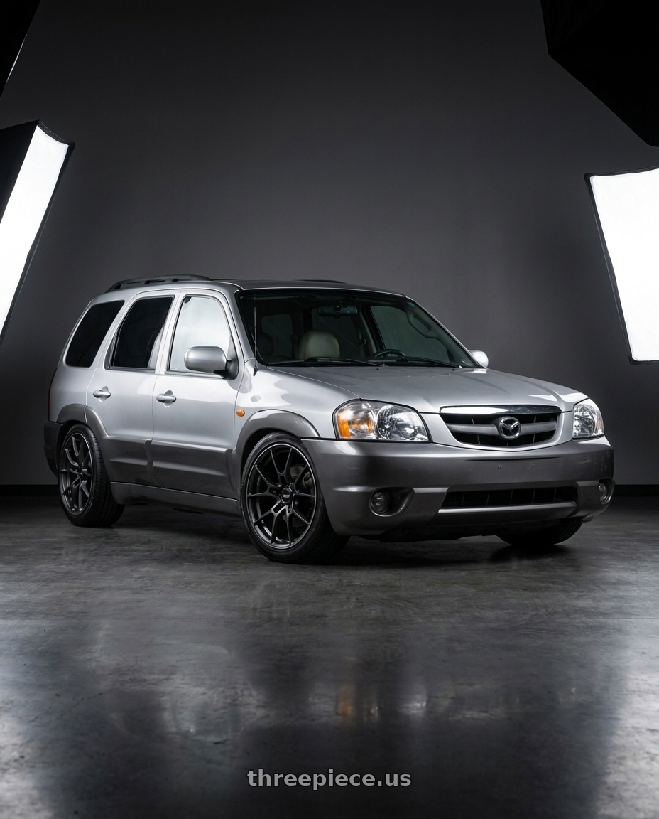 2004 mazda tribute 3.0v6 speed with Volk Racing G025 5x114.3 18x7.5+43 Matte Gunblack / Rim Edge DC wheels