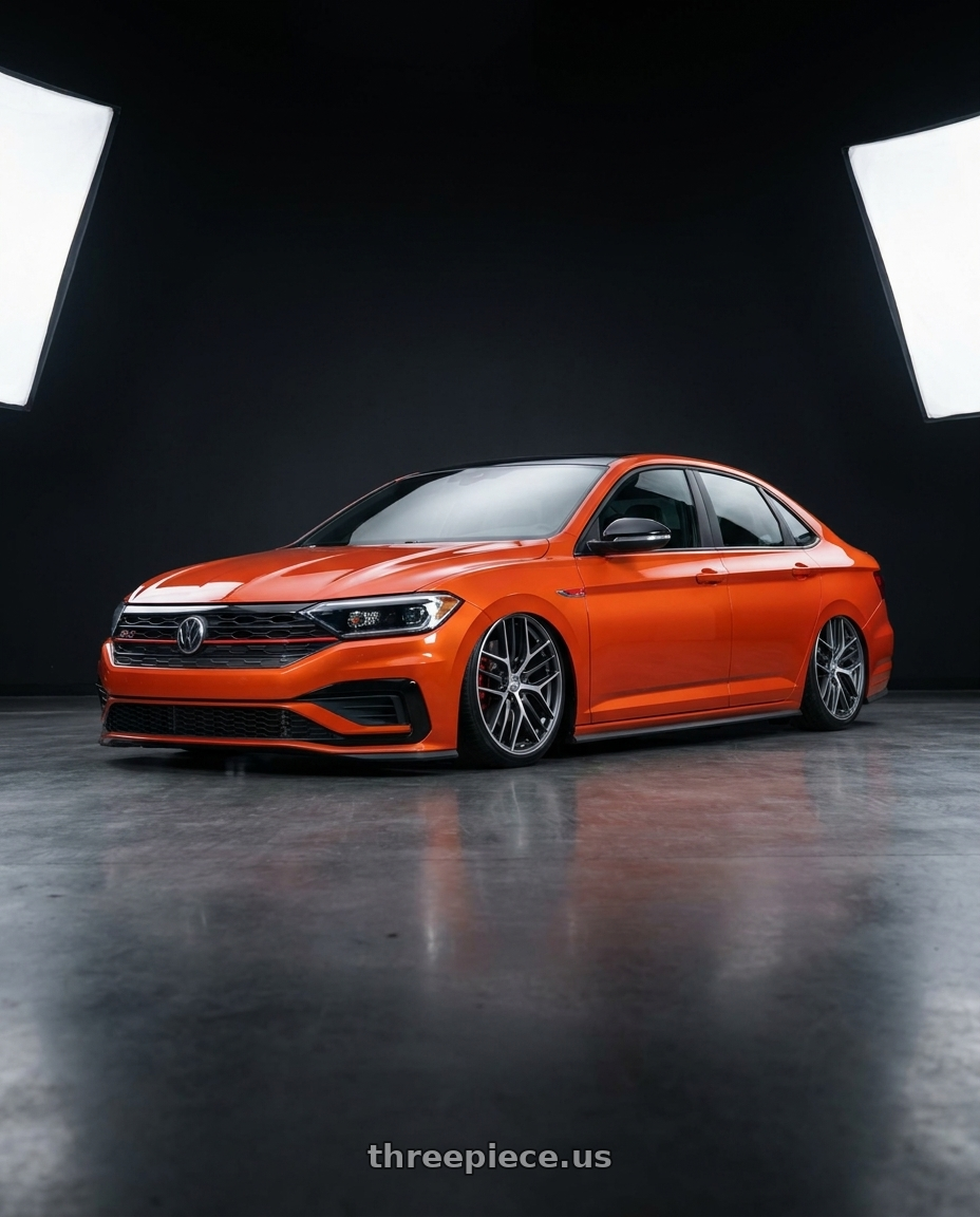 2023 Volkswagen Jetta GLI MK7 with BBS CC-R 5x112 19x9.5+42 Graphite w/ Diamond Cut Face wheels