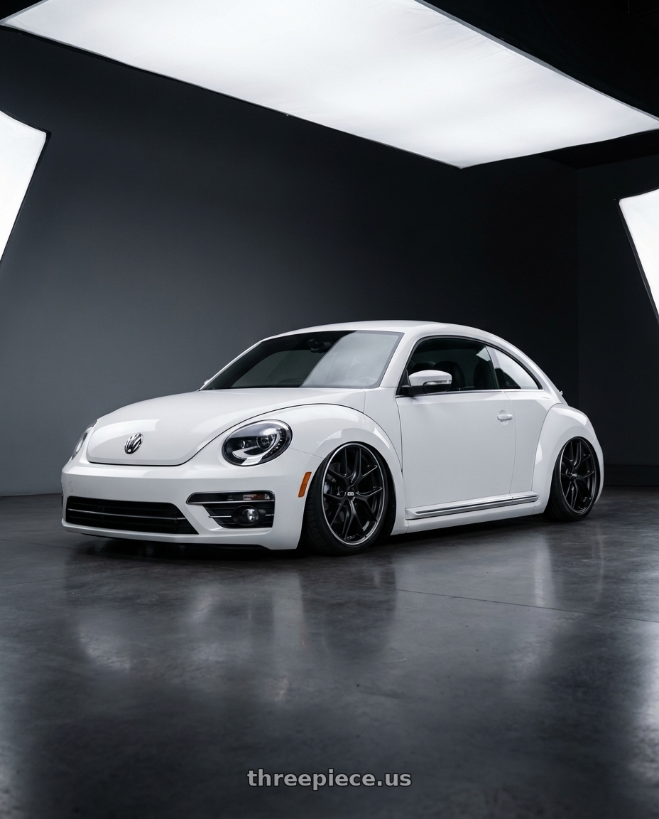 2016 Volkswagen Beetle Turbo with BBS CC-R 5x112 19x8.5+30 Satin Black wheels