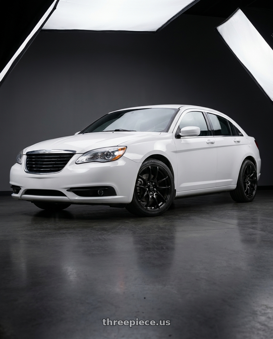 2014 Chrysler 200 s with Vors TR4 5x114.3 18x8.5  +35 Gloss Black wheels