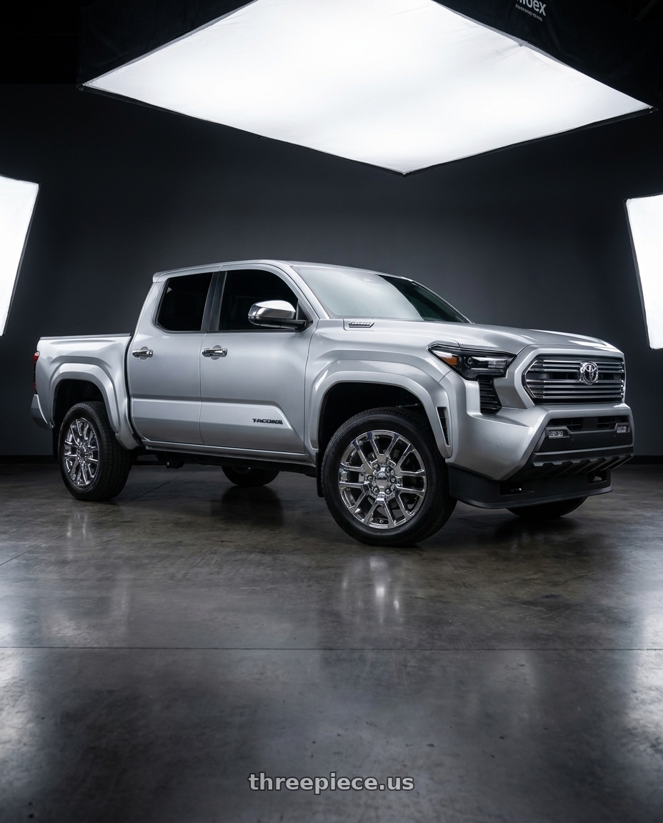 2024 Toyota Tacoma with Performance Replicas PR169 6X139.7 20X9 +27 CHROME wheels