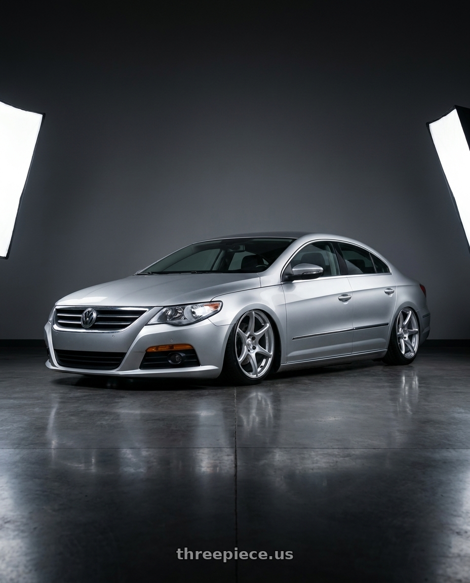 2015 Volkswagen CC with Kansei K11S Tandem 5X112 19x10.5 22 Hyper Silver wheels