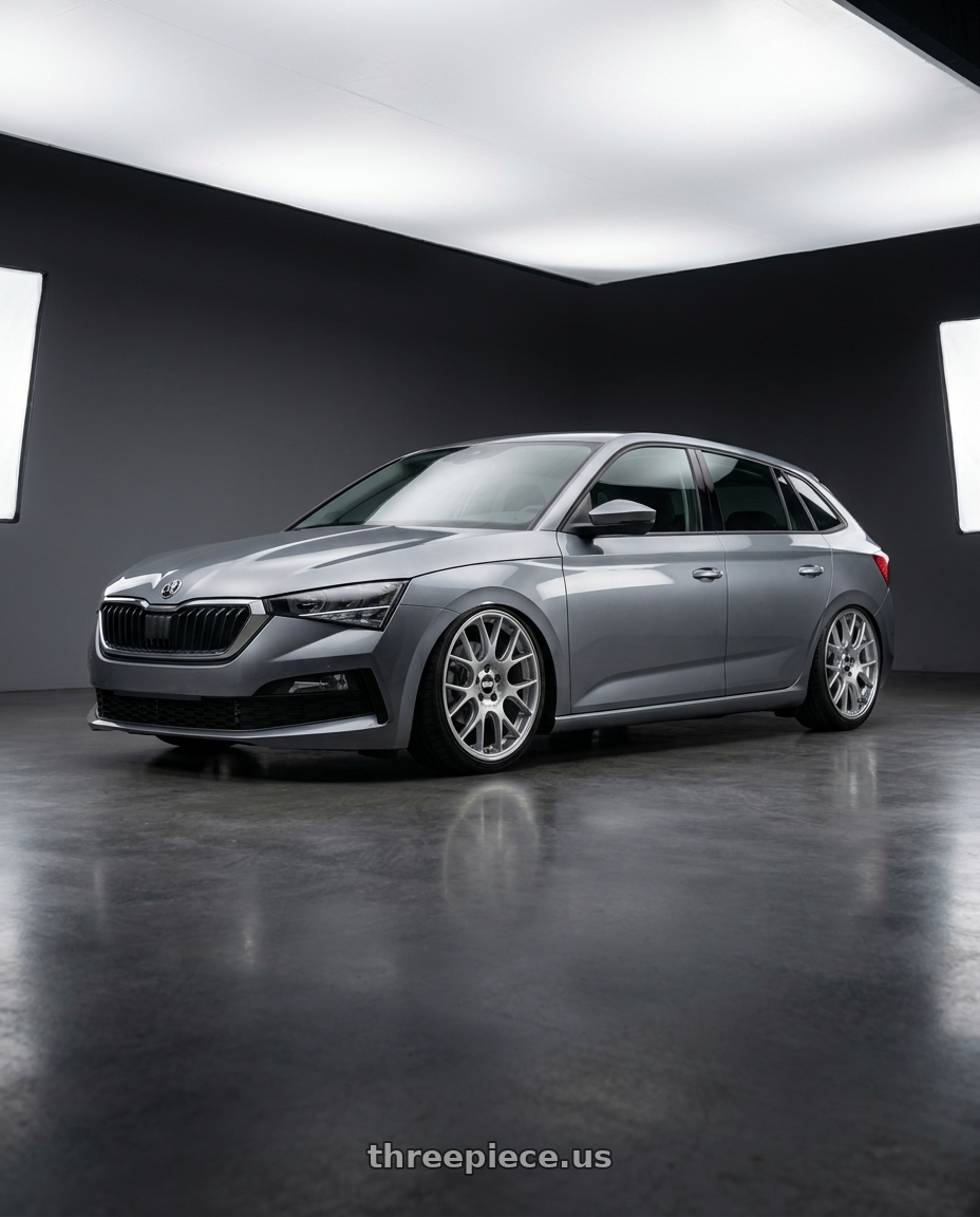 2023 Skoda scala with BBS CH-R 5x112 18x8.5 +47 Brilliant Silver Polished Rim Protector wheels