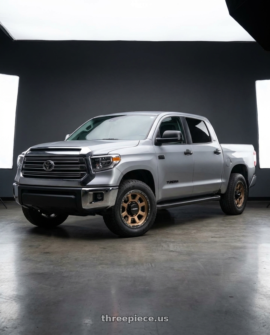 2021 Toyota Tundra 1794 Edition with Vision Off-Road 350 Ojos 5x150 20x9+12 Bronze wheels