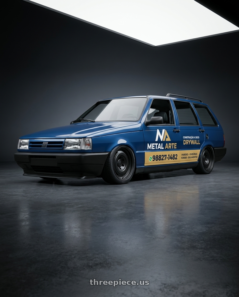 1996 FIAT ELBA ADESIVADO with fifteen52 ANALOG HD 5x120 17x8.0 +25 ASPHALT BLACK (SATIN BLACK) wheels