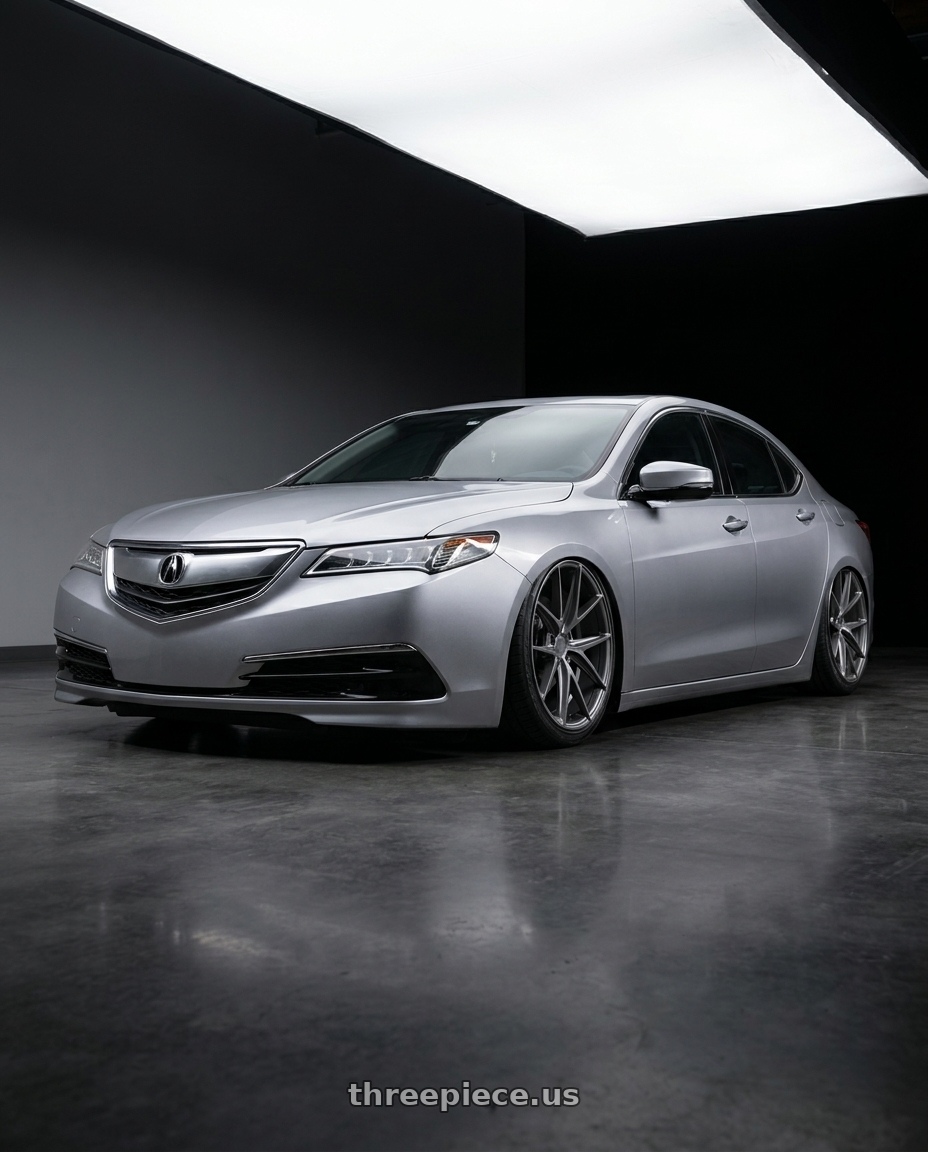 2019 Acura TLX with Niche 1PC M116 MISANO 5X114.3 19X8.5 +33 MATTE GUN METAL wheels