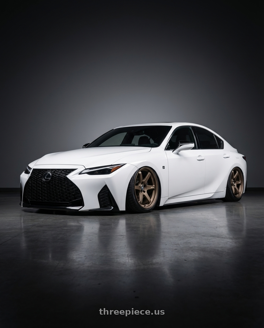 2024 Lexus IS 350 with ESR Wheels APEX SERIES AP6 5x114.3 19x9.5 +22 Matte Bronze wheels