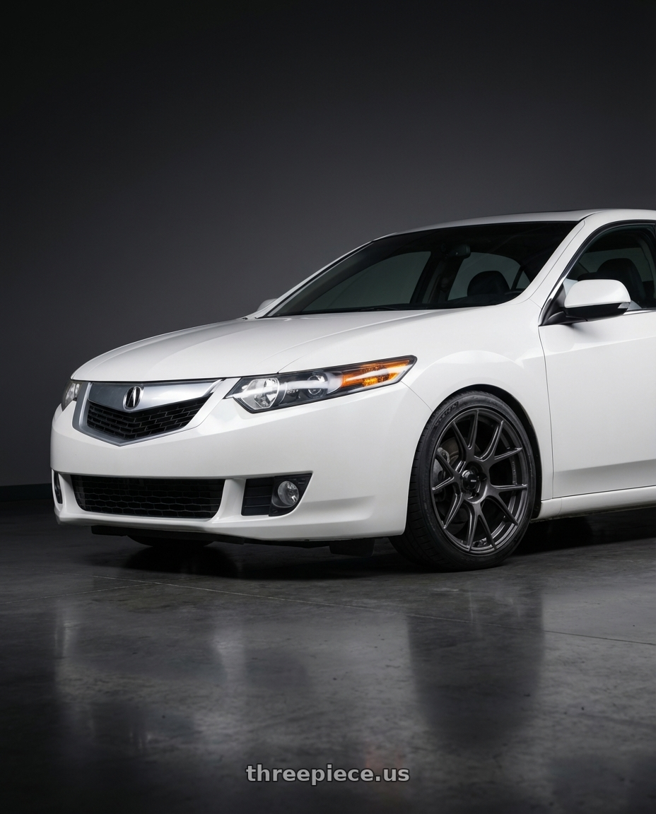 2013 Acura TSX with Konig Ampliform 5x114.3 18x8.5+45 Dark Metallic Graphite wheels