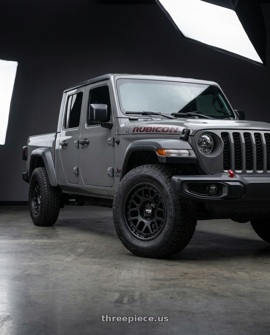 2021 Jeep Gladiator Sport with Dirty Life Mesa 9306 5x127 17x9-12 Matte Black wheels