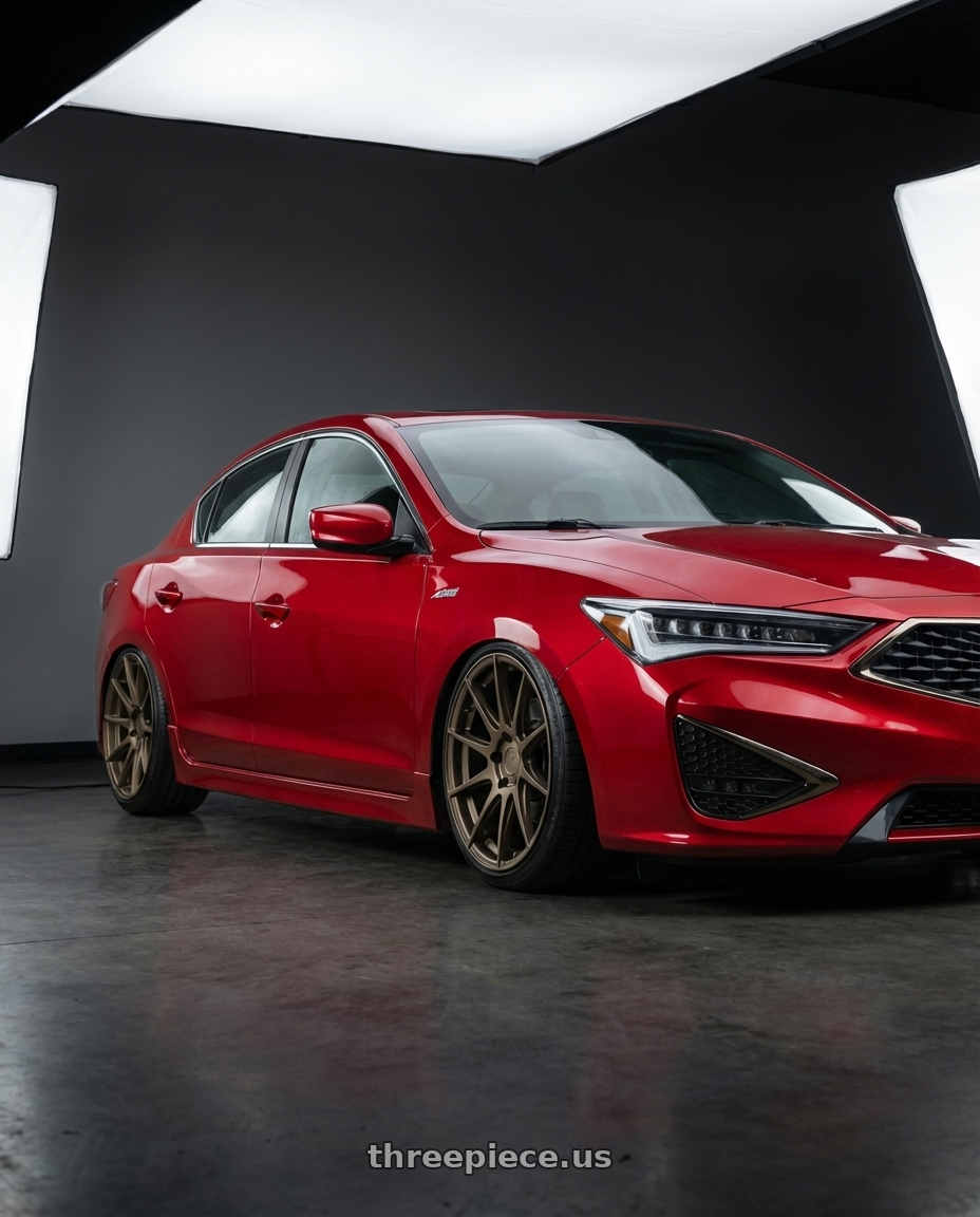 2012 Acura ILX with Aodhan AH09 5x114.3 18x8.5 +35 Matte Bronze wheels