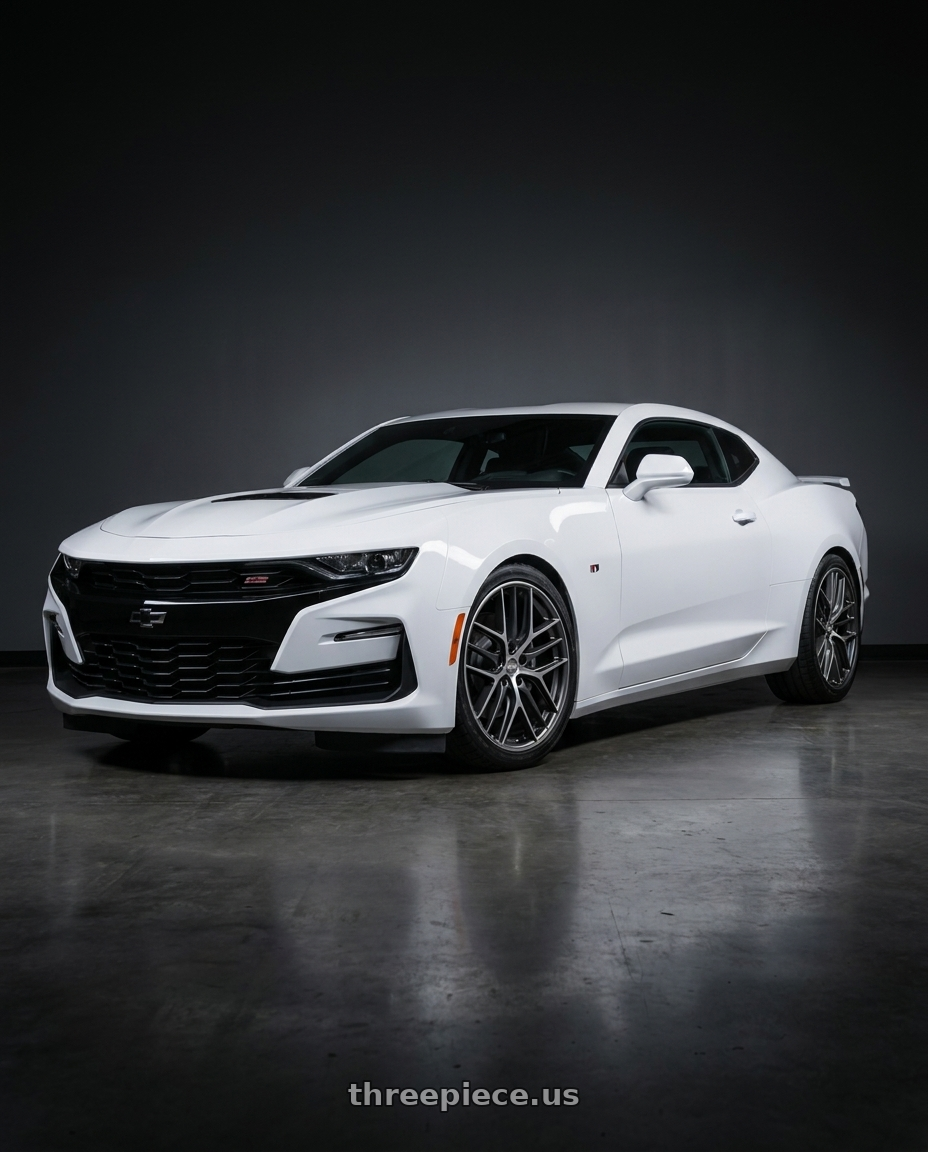 2022 Chevrolet Camaro with BBS CC-R 5x120 20x8.5+32 Graphite w/ Diamond Cut Face wheels