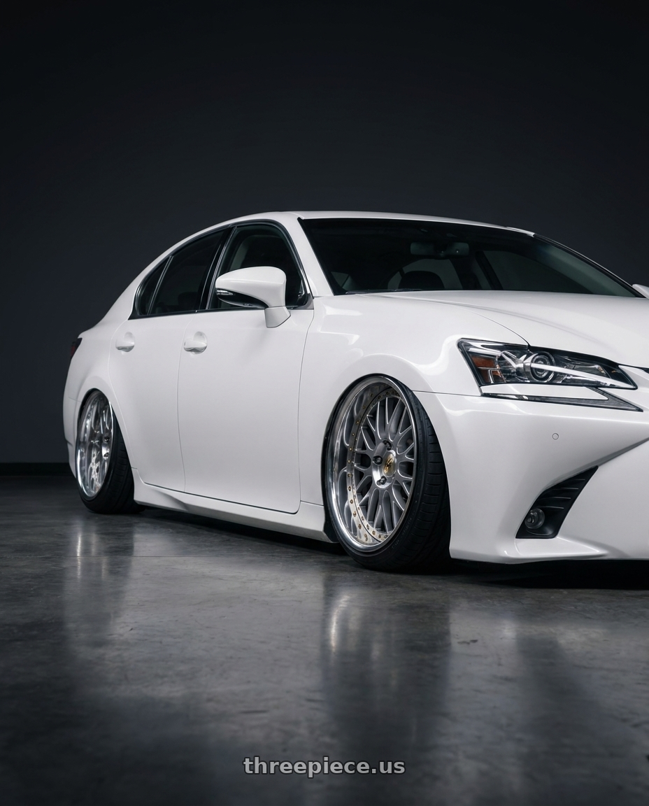 2016 Lexus GS350 Base Model with Work Vs-Xx 5x114.3 19x9.5+17 T Disk Light Grey Silver wheels