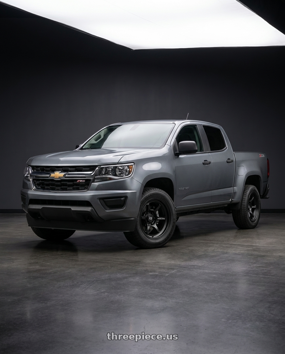 2021 Chevrolet Colorado WT with Black Rhino SHOGUN 6X120 17X8.5 +20 MATTE BLACK wheels