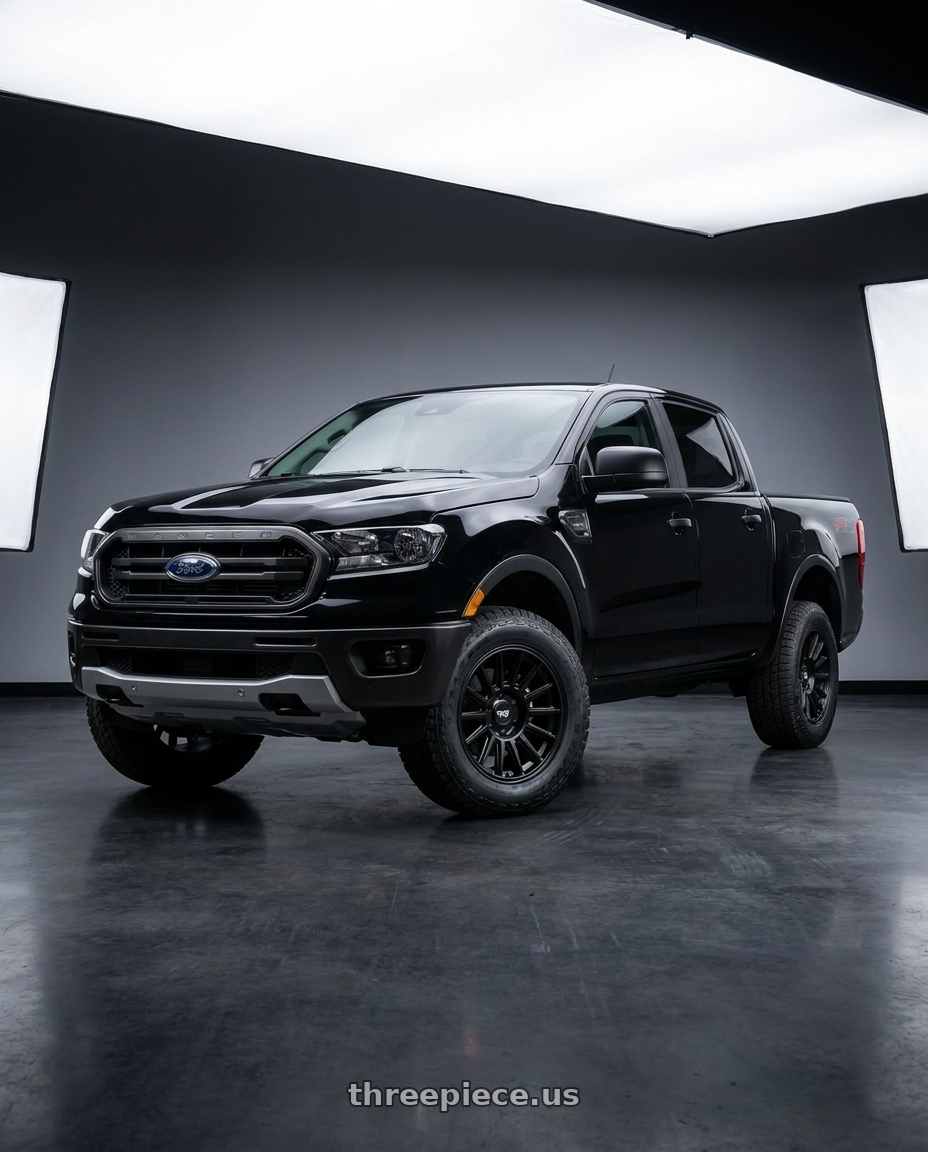 2021 Ford Ranger XL with Dirty Life Journey 9316 6x139.7 17x8.5+0 Matte Black wheels