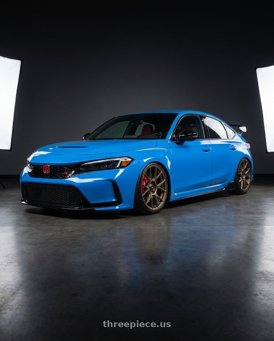 2020 Honda Civic Type R with Konig Ampliform 5x120 19x10+28 Gloss Bronze wheels