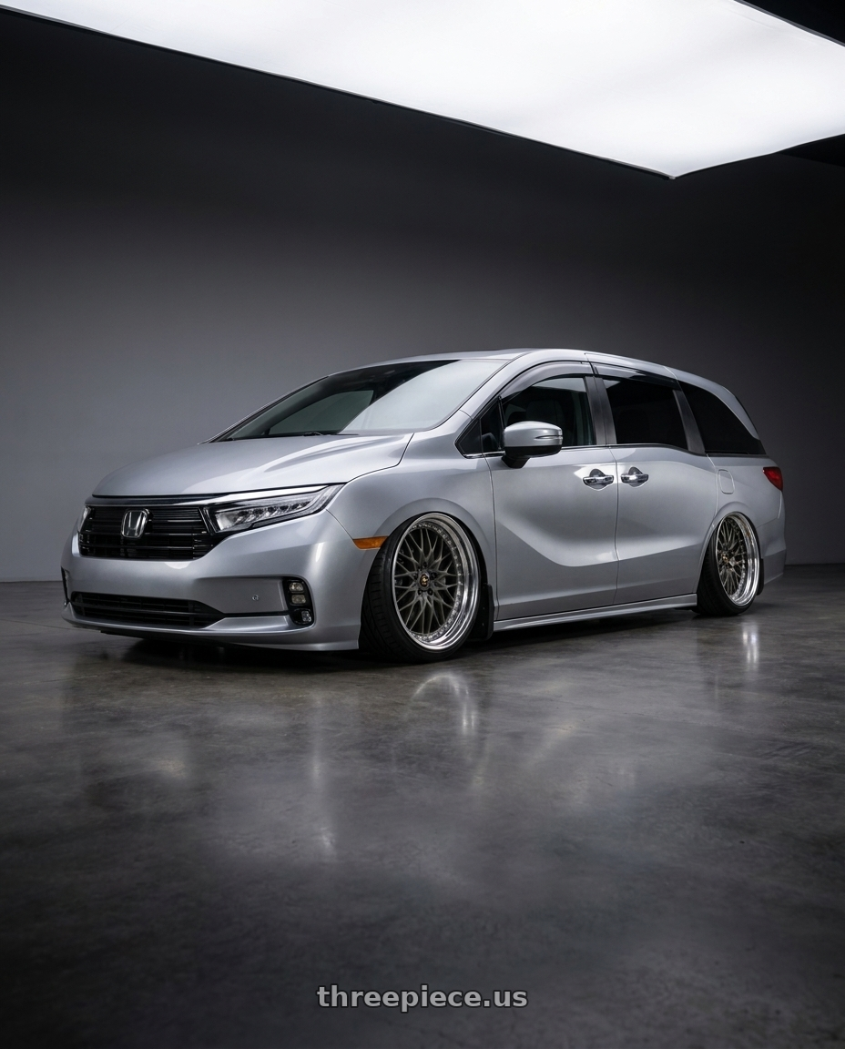 2024 Honda Odyssey with Work Vs-Xv 5x120 20x7.5+34 A Disk Matte Dark Gunmetal wheels