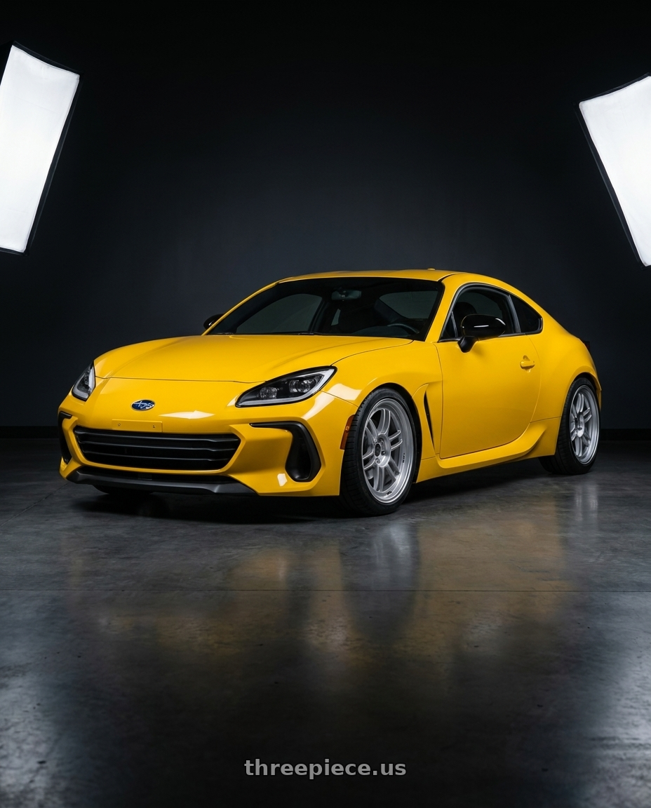2026 Subaru BRZ Series.Yellow with Enkei RPF1 5x100 18x8+35 Silver wheels