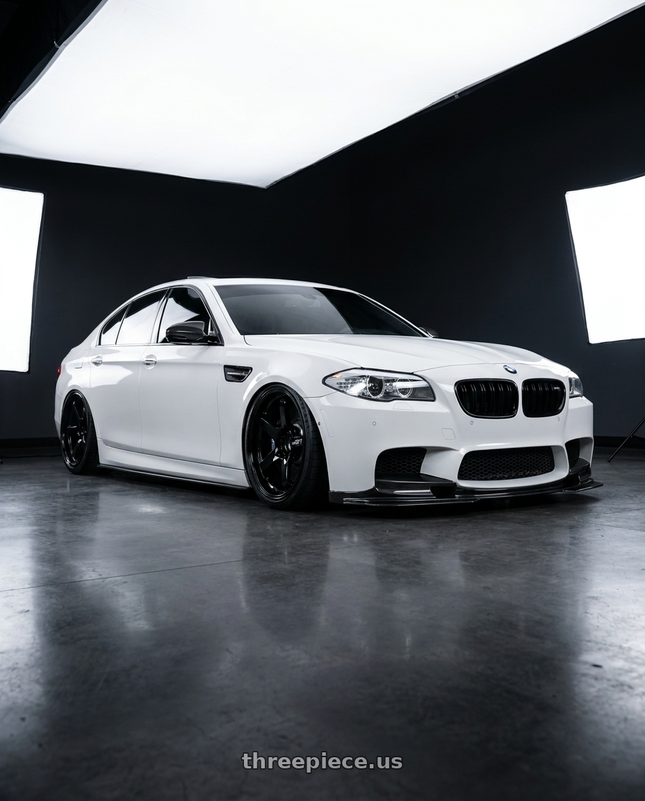 2012 BMW 550i with Advan Racing GT PV 5x120 21x12.0 +45 RACING GLOSS BLACK wheels