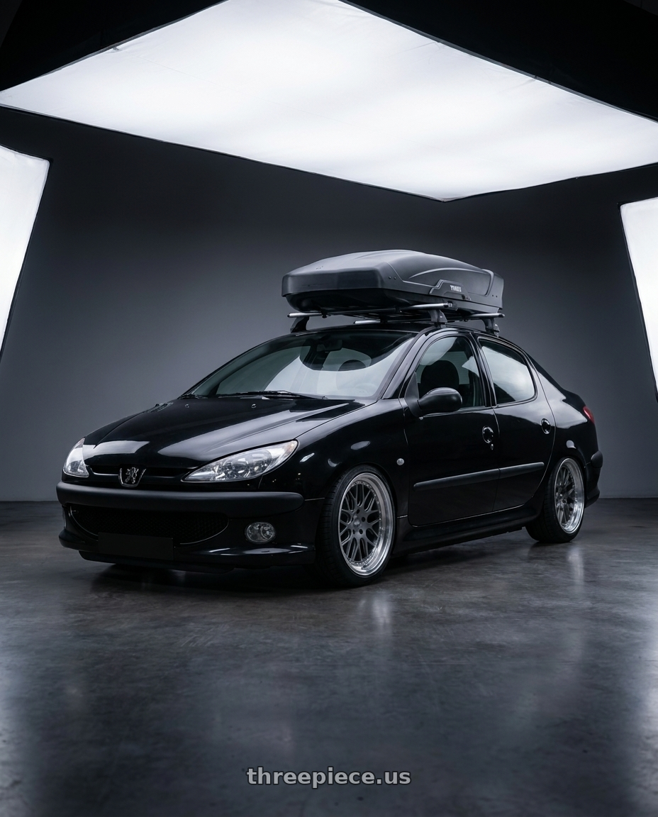 2011 Peugeot 206 SD with ESR Wheels CS SERIES CS01 5x100 18x8.5 +30 Matte Graphite wheels