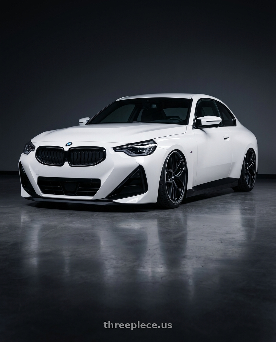 2024 BMW 2 Series G42 with BBS CC-R 5x112 19x9.5+46 Satin Black wheels