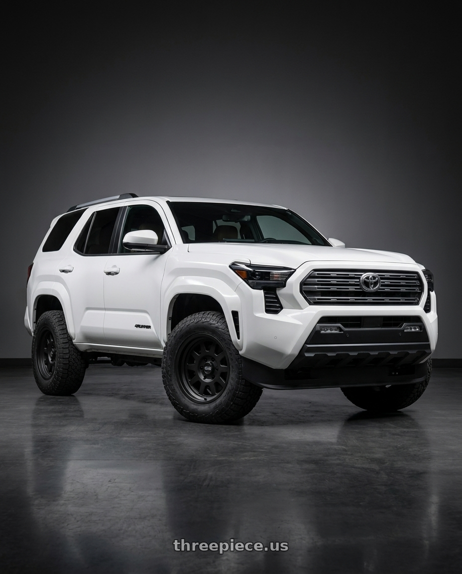 2026 Toyota 4Runner with Black Rhino STADIUM 5X112 19X8 +15 MATTE BLACK wheels
