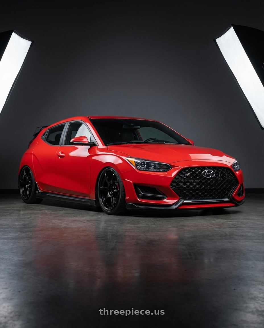 2022 Hyundai Veloster N with Advan RGIII 5x114.3 19x9.0+25 Gloss Black wheels