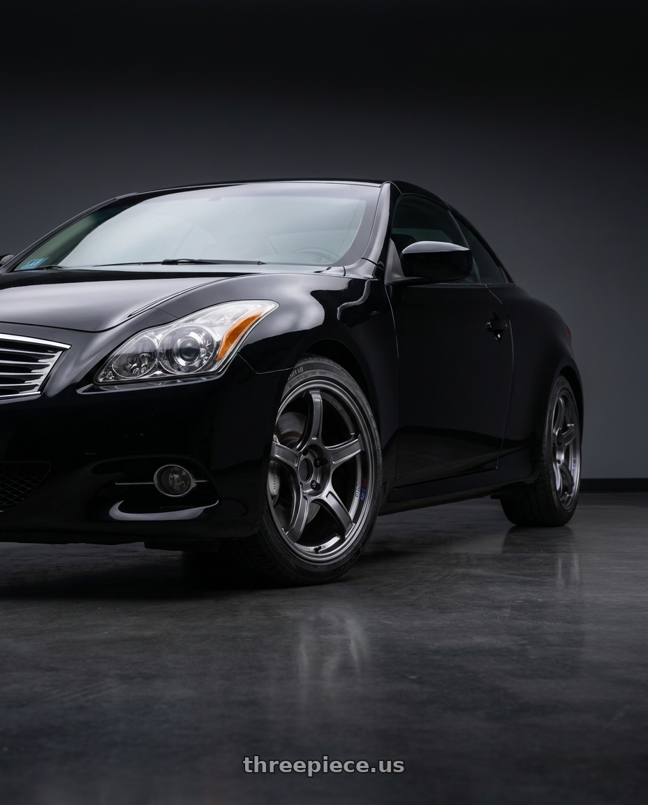2012 infiniti g37s convert with Ssr Gtx03 5x114.3 19x8.5+38  BLACK GRAPHITE wheels