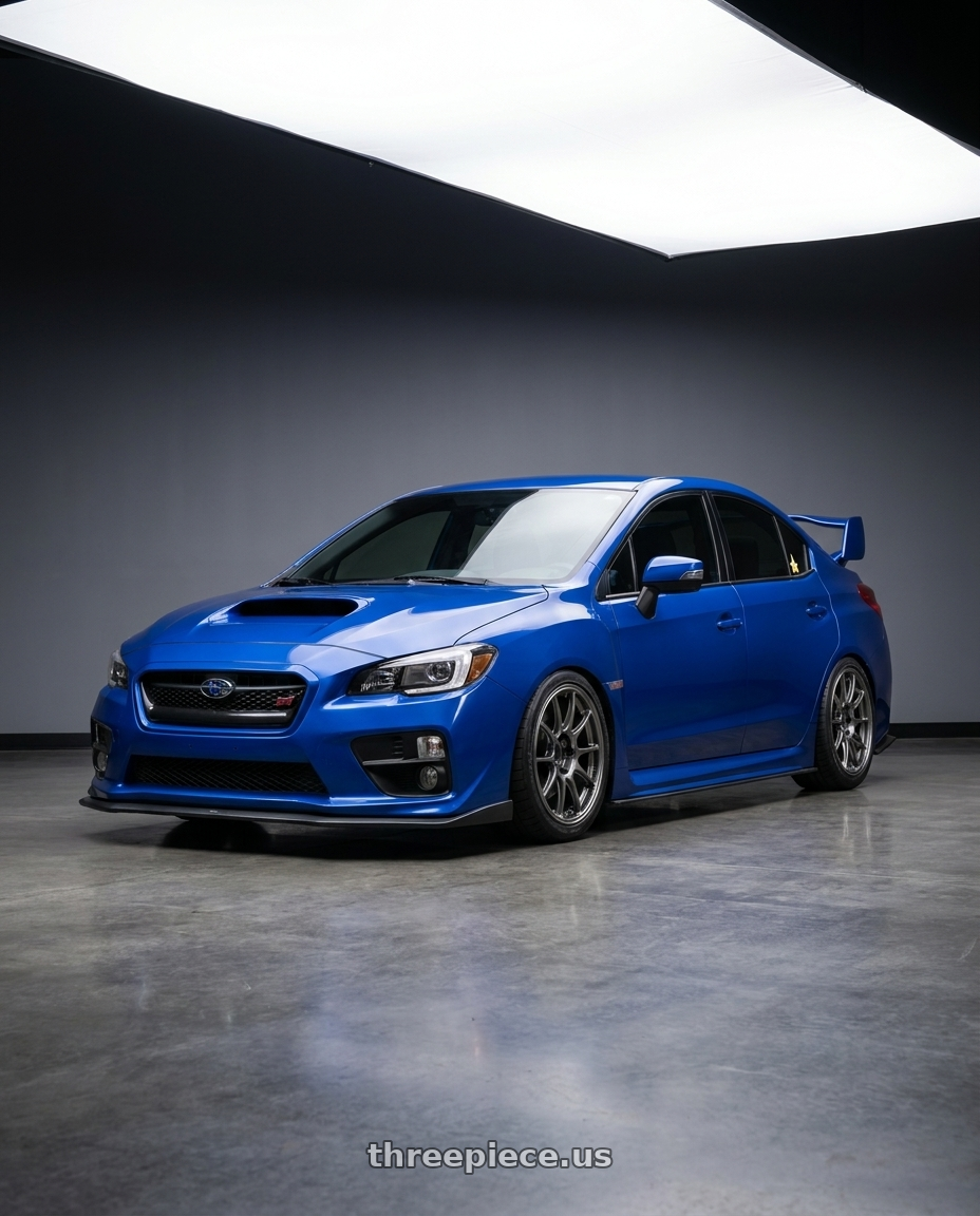 2017 Subaru wrx sti with WedsSport TC105X 5x114.3 18x9.5+35 EJ Titan Face: R wheels