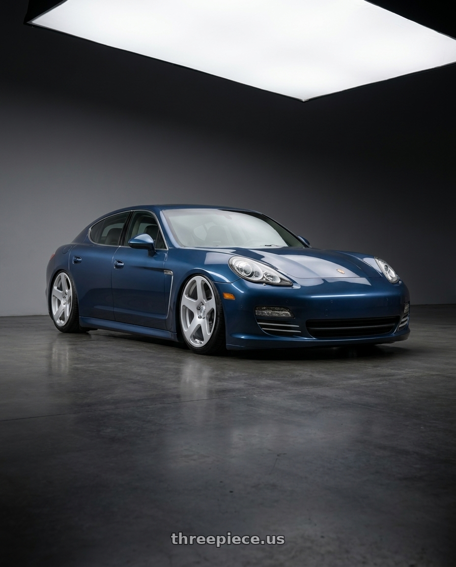 2012 Porsche panamera with Rotiform RC200 NUE 5X120 20x10 +40 GLOSS SILVER wheels