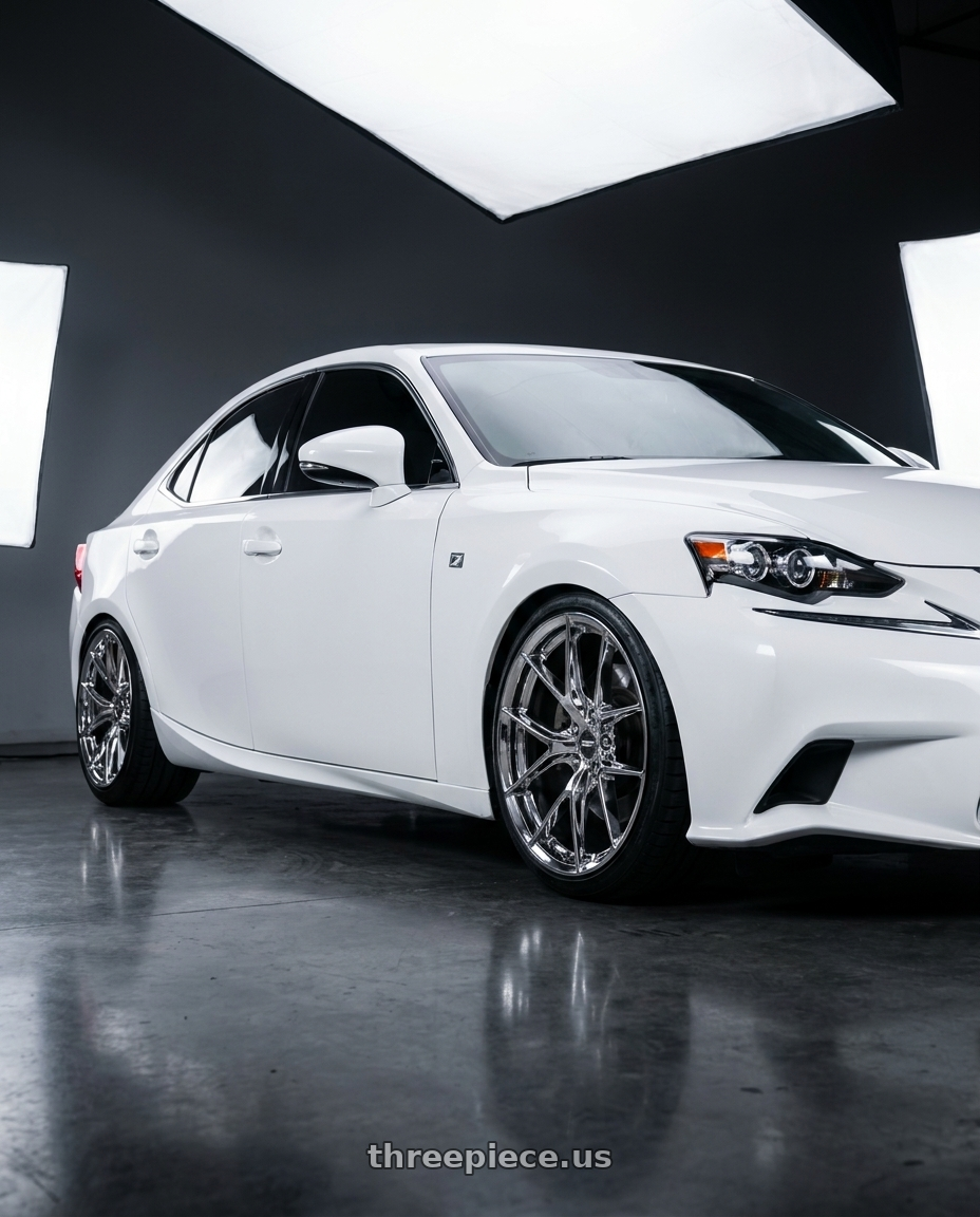 2015 Lexus is350 fsport with ESR Wheels RF2 5x114.3 18x9.5 +35 Vacuum Chrome wheels