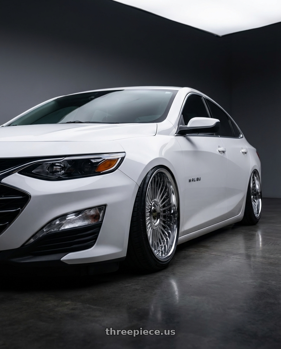 2023 Chevrolet Malibu LT with Work Emitz Black Polish 5x100 19x8.0 +0 wheels