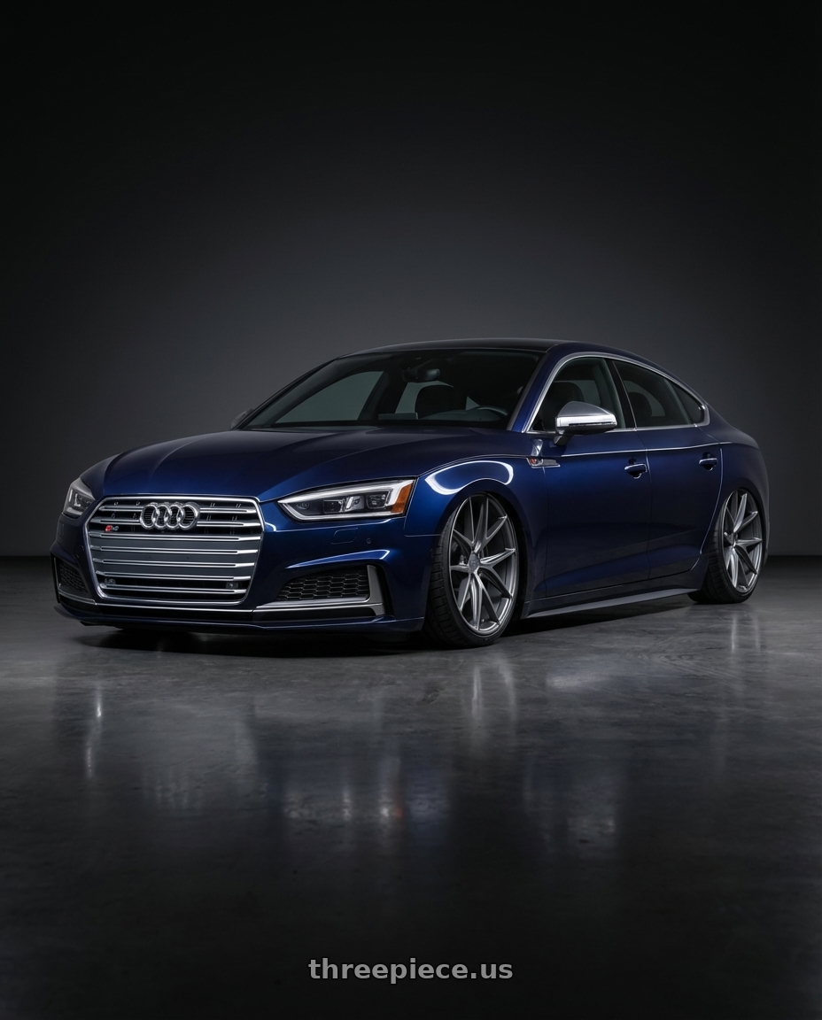 2014 Audi S5 B8 with Niche 1PC M116 MISANO 5X112 20X9 +32 MATTE GUN METAL wheels